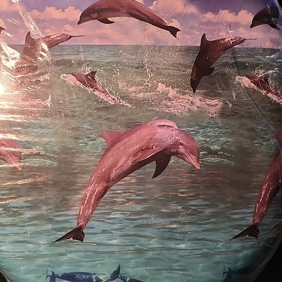 Vintage Dolphins Toilet Seat Home Trends Standard Soft Seat NIP - Picture 2 of 9